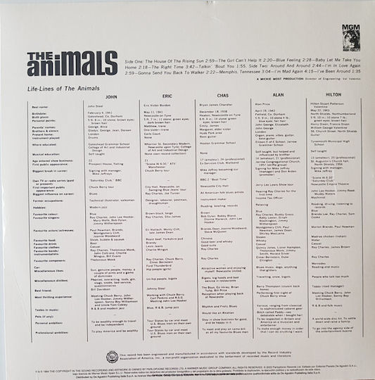 Animals Animals Vinyl