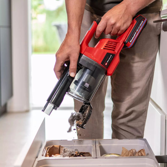Einhell TE-SV 18 Li-FLX-Solo Επαναφορτιζόμενη Σκούπα 2 σε 1 Stick & Χειρός 18V Χωρίς Φορτιστή & Μπαταρία Κόκκινη