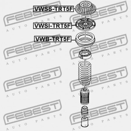 Febest Shock Absorber for Volkswagen Transporter 2003-2010
