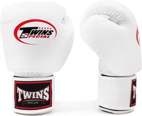Twins Special Γάντια Πυγμαχίας από Συνθετικό Δέρμα για Αγώνα Λευκά