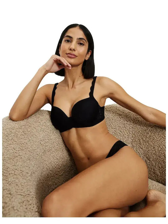 Amourette Bra with Light Padding Underwire Black
