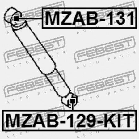 Febest Αμορτισέρ για Mazda BT-50 2006-2008