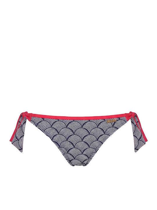 Bikini Slip with Laces Coral