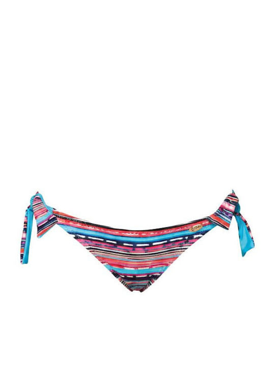 Bikini Slip with Laces Blue