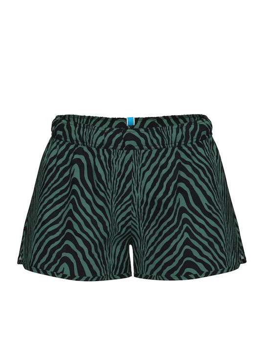 Долнища На Бански Шорти Черни/Зелени