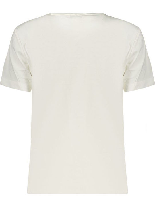 Tricou Damă Yaf/Alb Strălucitor