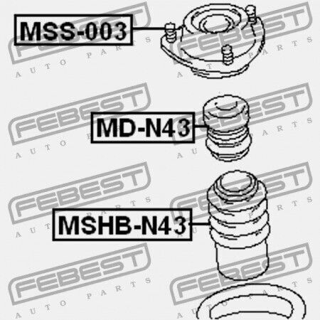 Amortizor De Șocuri Fata Rebound Mitsubishi Galant Ea3 8a 1998.02-2003.07 Mmna Mmna Mb349347