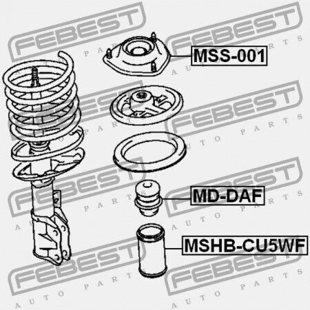 Преден Абсорбатор На Удари За Mitsubishi Lancer Mirage Cj-cp 1995.08-2000.08 Jpn Mr131420