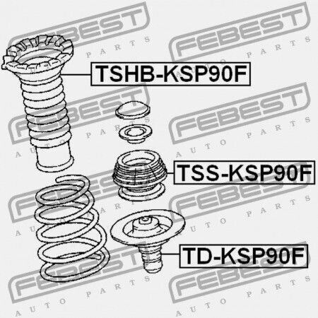 Vorderer Stoßdämpfer Toyota Yaris NCP9 2005.08-2011.07 Gr 48609-0D040