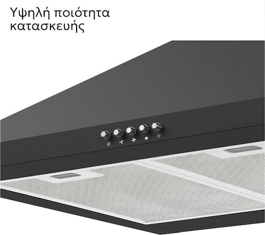 Telemax TD0860 Chimney Hood 60cm Black