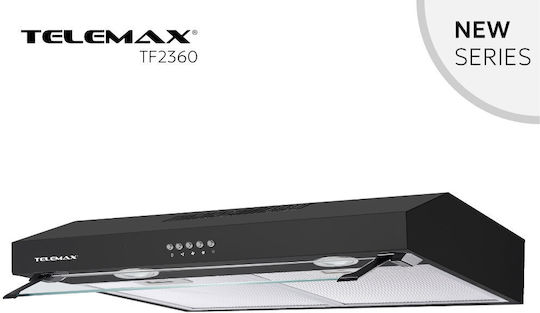 Telemax TF2360 Freistehende Abzugshaube 60cm Schwarze