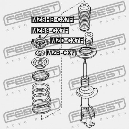 Vorderer Stoßdämpfer Rebound Mazda CX-7 Er 2007-2009 Eu L206-34-111b