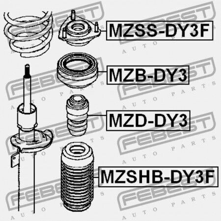 Преден Абсорбатор На Удари Rebound Mazda Demio Dy 2002-2005 Jp D350-34-111c