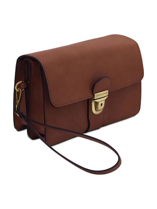Leder Herren Handtasche Braun
