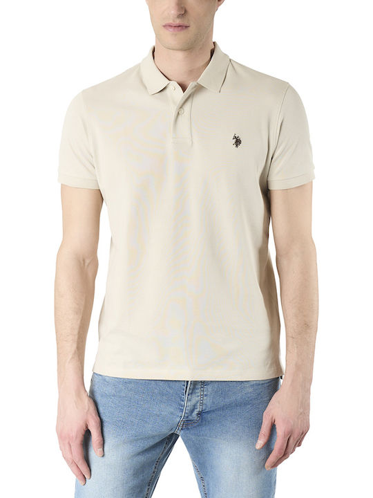 Polo Short Sleeve Blouse Beige