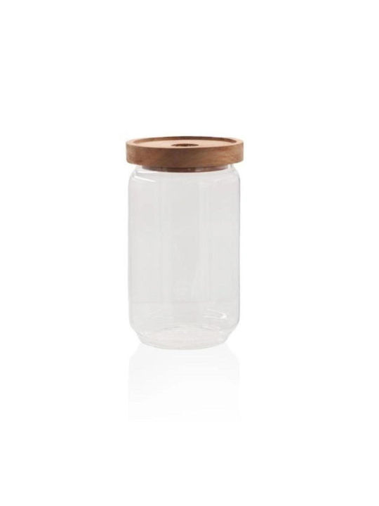 SteweHome General Use Glass White Vase with Lid 700ml
