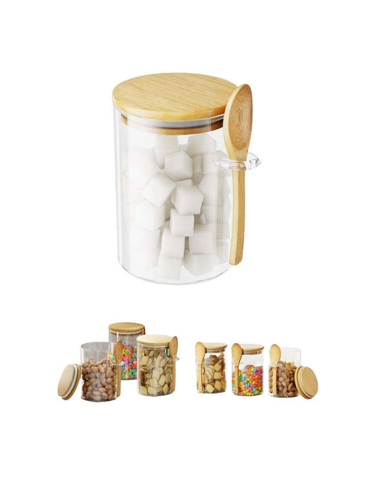 SteweHome Jar for General Use / Coffee with Airtight Lid Glass Orange 450ml