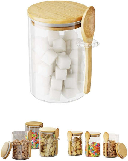SteweHome Jar for General Use / Coffee with Airtight Lid Glass Orange 450ml