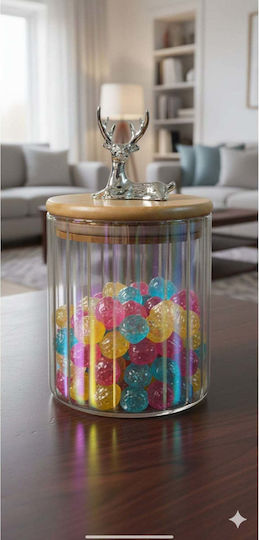 SteweHome Glass Cereal Jar with Lid 600ml