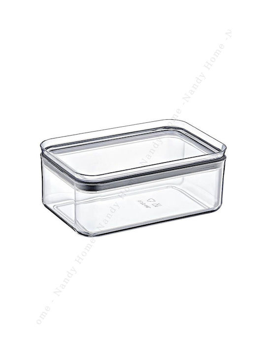 SteweHome Set of 3 General Use Jars with Lid Plastic Orange 750ml