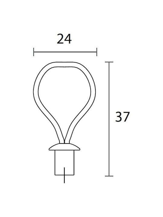 Convex 169 Matt Möbelgriff aus Leder & Zamak Matt Schwarz Φ24mm 169S19X01A