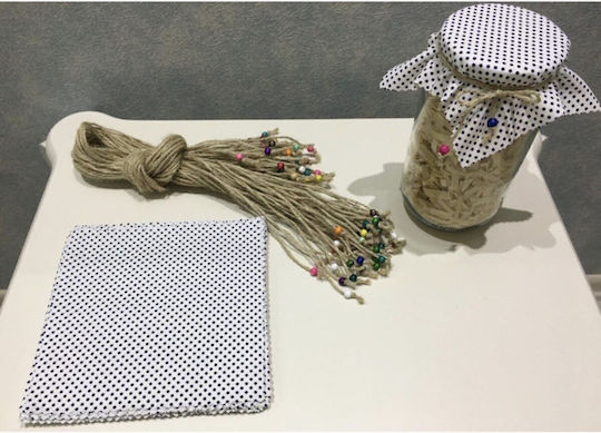 SteweHome Fabric White Placemats 17x17cm 50 Pieces