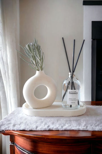 SteweHome Комплект Бетонни Бели Вази Y9cm SteweHome Комплект Бетонни Бели Вази Y9cm