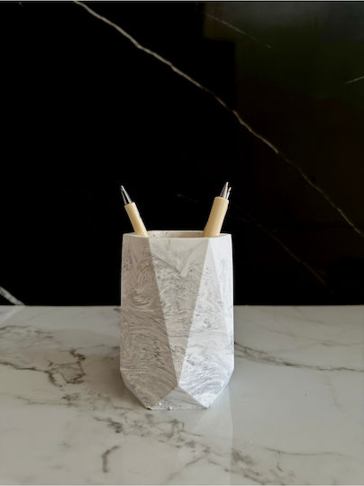 SteweHome Decorative Vase Concrete Grey 10x10xH11cm