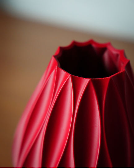 SteweHome SteweHome Dekorative Vase Aus Polyurethan Rot 10xH10cm