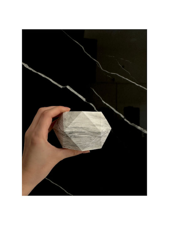 SteweHome Διακοσμητικό Βάζο Τσιμεντένιο Γκρι 7x7xΥ11cm