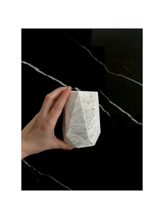 SteweHome Διακοσμητικό Βάζο Τσιμεντένιο Γκρι 11x10xΥ11cm