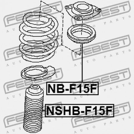 Vordere Stoßdämpferabdeckung Nissan Juke F15 2010.06 Jp 54050-1ka1a