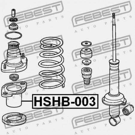 Κάλυμμα Πίσω Αμορτισέρ Honda Cr-v Rd5 2002-2006 Eu 52687-s5a-014