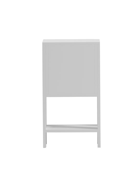 Argus Wooden White Bedside Table 30x30x55cm