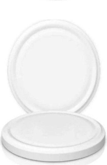 Stewehome Glass Jar Lid 63 Mm Set 20 Pieces White