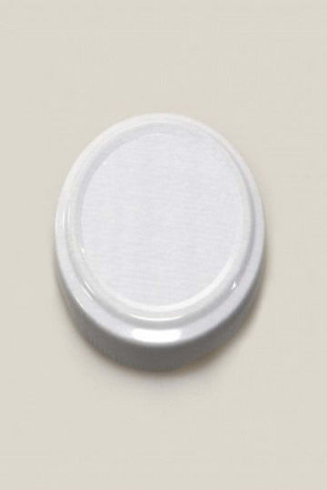 Stewehome Glass Jar Lid 63 Mm Set 20 Pieces White