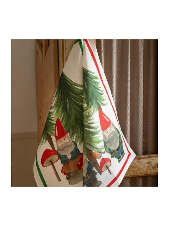 Tessitura Toscana Telerie Kitchen Towel In Green Colour