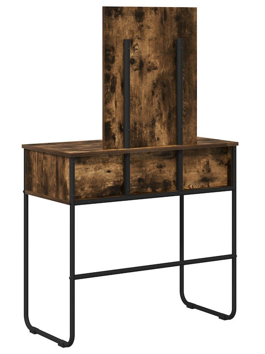 Smoked Oak Wooden Desk 81x40x131cm