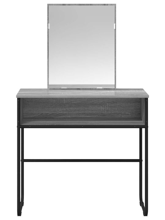 Γραφείο Ξύλινο Γκρι 81x40x131εκ.