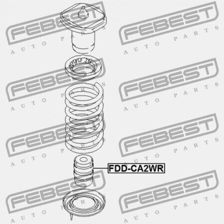 Rear Shock Absorber Rebound Ford Mondeo Ca2 2007-2014 Eu 1545069