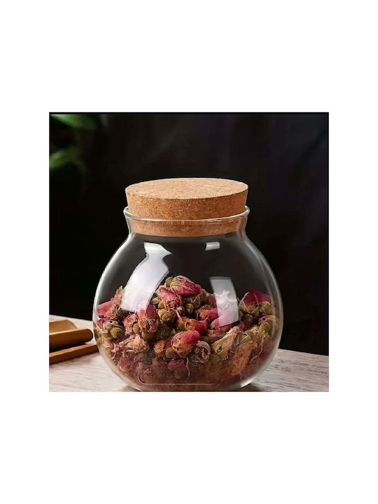 SteweHome Ste-041243-P41243 Spice Jars Glass on Base White 2 Pieces