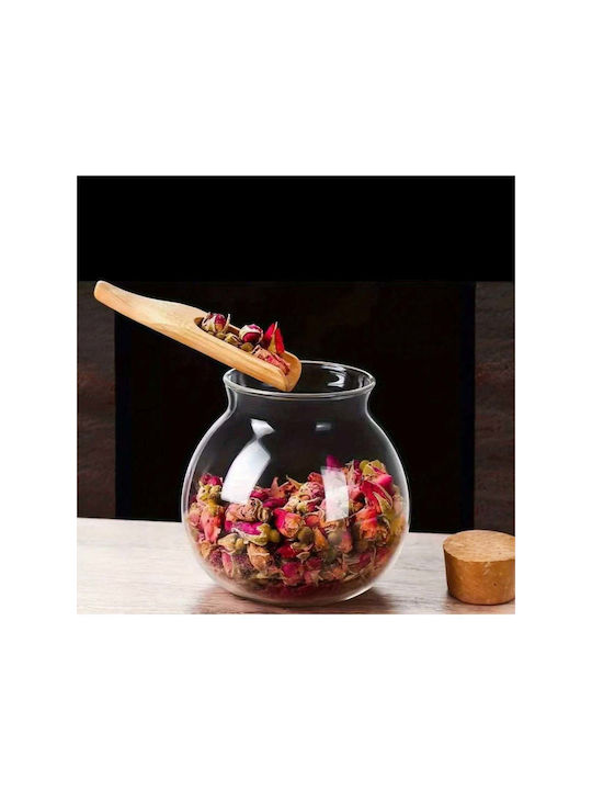 SteweHome Ste-041243-P41243 Spice Jars Glass on Base White 2 Pieces