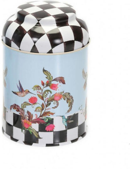 SteweHome Metallic White Spice Jars 6 Pieces