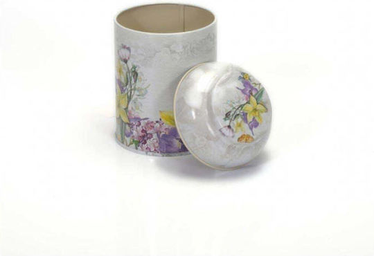SteweHome Metallic White Spice Jar