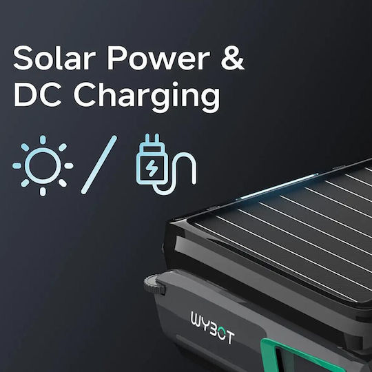 Wybot F1 Solar Безжична Робот Прахосмукачка за Басейн 33W Дъно / Стени с Филтър 7lt