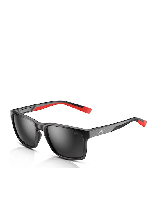 Bolle Black Sunglasses With Horn-Rimmed Frame