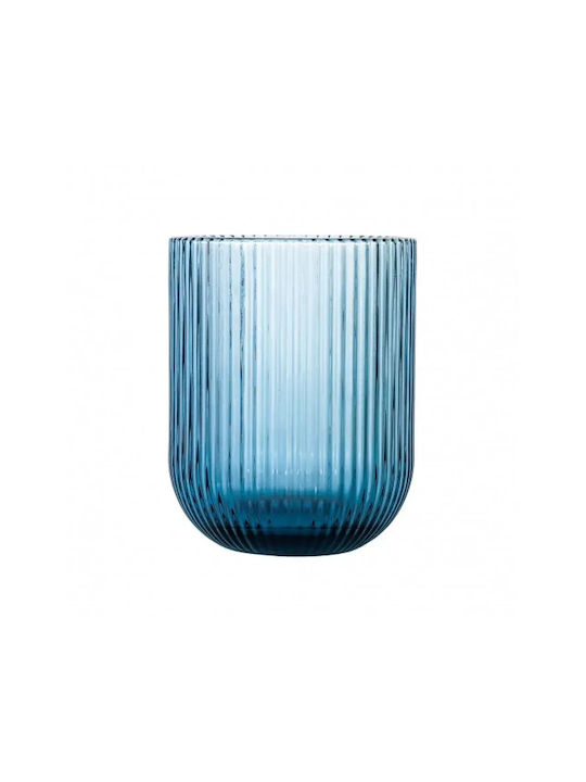 Cryspo Trio Noris Set Water / Whiskey Glasses from Glass in Blue Colour Goblet 350ml 24pcs