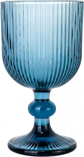 Cryspo Trio Noris Water Whiskey Goblets Glass Blue 350ml 24 Pieces