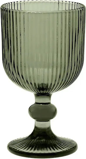 Cryspo Trio Noris Smoke Set of Black Stemmed Glass White Wine Glasses 350ml 24 pcs