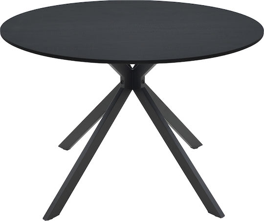 Xuson Τραπεζαρίας Μαύρο 120x120x75εκ. Xuson Τραπεζαρίας Μαύρο 120x120x75εκ.